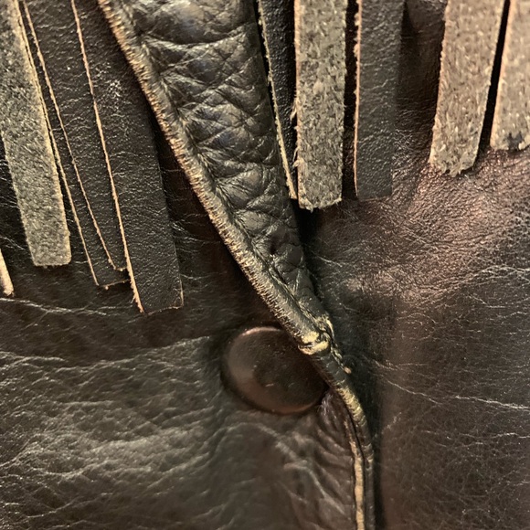 Vintage Leather Fringe Jacket - Picture 6 of 8